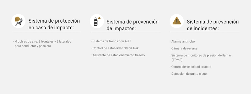 Ícono de seguridad para sedán Chevrolet Cavalier 2024